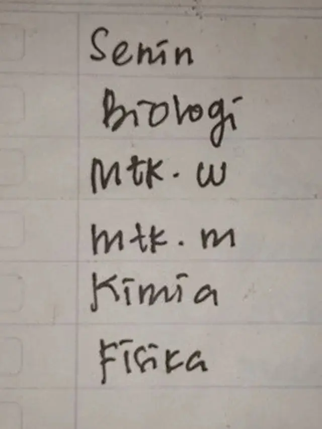 6 Potret Jadwal Pelajaran Sekolah Full Eksak dalam Sehari, Bikin Pusing Duluan