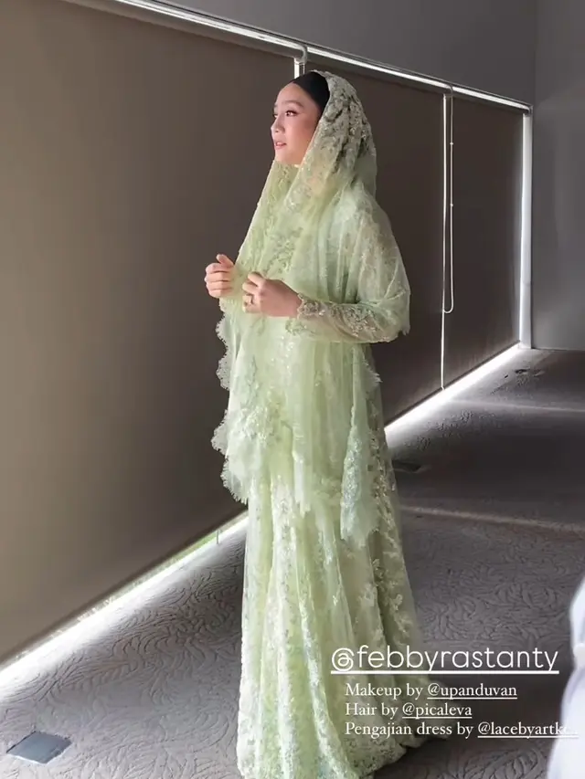 Febby Rastanty saat Pengajian Jelang Pernikahan.