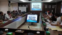 Audiensi Wali Kota Tangerang Arief R Wismansyah dengan Kementerian PUPR terkait revitalisasi Pasar Anyar dan Pasar Lama Kota Tangerang. (Liputan6.com/Pramita Tristiawati)