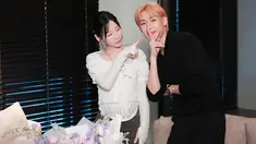Taeyeon dan BamBam GOT7 (Foto: Instagram/ bambam1a)