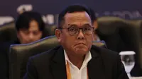 Wakil Ketua Umum (Waketum) PSSI, Cucu Somantri, saat KLB PSSI di Hotel Shangri-La, Jakarta, Minggu (2/11/2019). Iwan akan memimpin PSSI selama empat tahun, dari 2019 hingga 2023. (Bola.com/M Iqbal Ichsan)