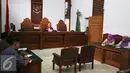 Suasana sidang gugatan praperadilan kasus dugaan korupsi pengadaan lahan Rumah Sakit (RS) Sumber Waras oleh Pemerintah Provinsi DKI Jakarta dengan agenda pembacaan putusan di PN Jakarta Selatan, Rabu (30/3). (Liputan6.com/Herman Zakharia)