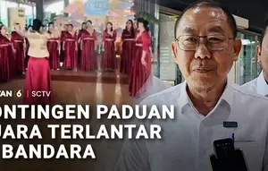 Kontingen Paduan Suara Telantar di Bandara