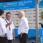 Gubernur DKI Jakarta, Anies Baswedan di sirkuit Formula E Jakarta (Liputan6.com/Winda Nelfira)