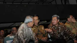 Acara ini dihadiri Menteri Pekerjaan Umum Djoko Kirmanto, Gubernur Jawa Barat Ahmad Heryawan, dan Gubernur DKI Jakarta Joko Widodo, (4/9/14).  (Liputan6.com/Herman Zakharia)