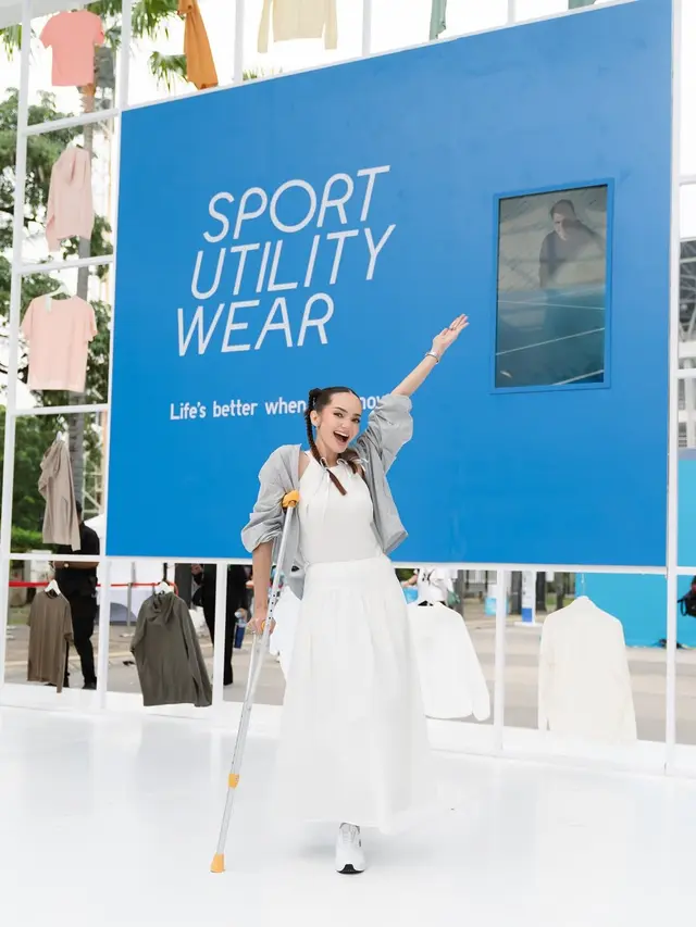 Tetap Stylish Meski Cedera Kaki, 6 Gaya Athleisure Enzy Storia di UNIQLO FITFEST 2025