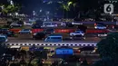 Sejumlah kendaraan terjebak kemacetan pada jam pulang kerja di Jalan Gatot Subroto, Jakarta, Rabu (10/5/2023). (Liputan6.com/Faizal Fanani)