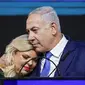 Perdana Menteri Israel Benjamin Netanyahu dan Istri Sara Netanyahu. (Dok. AFP/Thomas Coex)