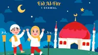 Ilustrasi Idulfitri, lebaran. (Image by Freepik)
