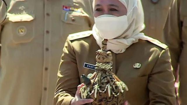 5 Potret Gubernur Khofifah di IKN NUsantara, Bawa Tanah dan Air dari Bumi Majapahit