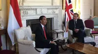 Presiden Jokowi dan PM Cameron bertukar pikiran tentang sejumlah permasalahan dunia (Istimewa)