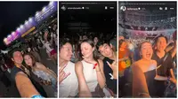 Potret Pasangan Artis Nonton Konser Bruno Mars. (Sumber: Instagram/juniorrobertss/rantymaria)