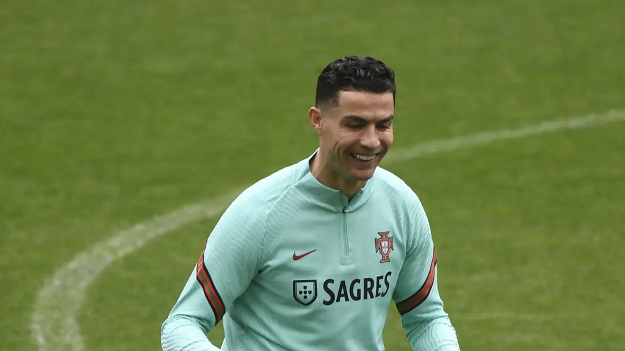 Sesi Latihan Portugal Jelang Hadapi Makedonia Utara di Final