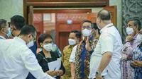 Penjabat (Pj) Gubernur DKI Jakarta Heru Budi Hartono melakukan kunjungan lapangan bersama Menlu Retno Marsudi, Kamis (12/1/2023) untuk melihat persiapan penyelenggaraan KTT ASEAN tahun 2023 di gedun JCC Jakarta.(Merdeka.com)
