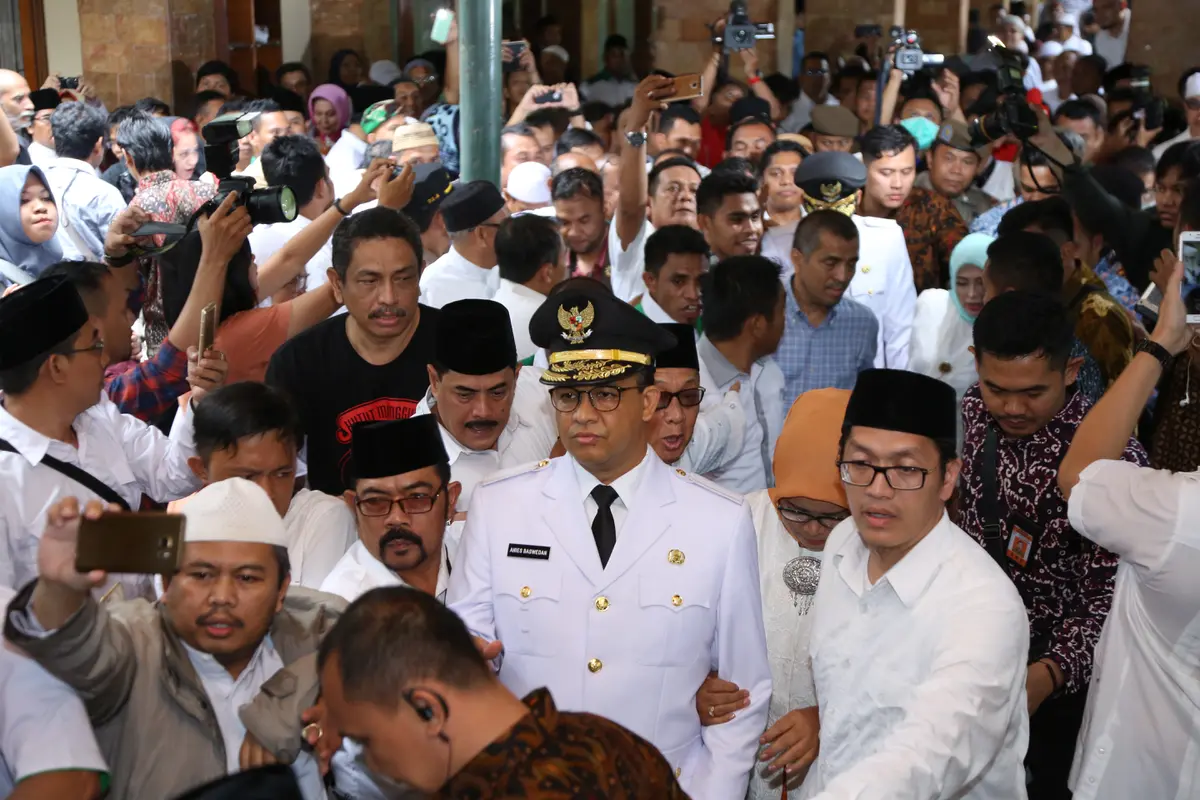 Anies Baswedan - Sandiaga Uno di Sunda Kelapa