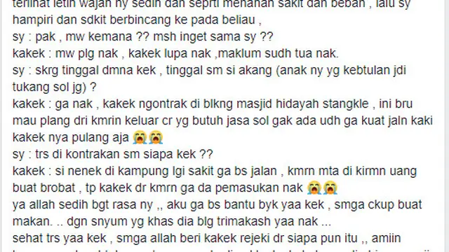 [Fimela] Kisah Kakek Tukang Sol Sepatu