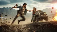 Ilustrasi film action bollywood. [Foto: Gemini]