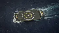 Kapal nirawak yang akan digunakan untuk pendaratan Falcon 9 di laut (sumber: popularscience.com)