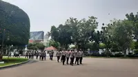 Presiden Jokowi akan memberikan pengarahan kepada para Kapolda, Kapolres, hingga perwira tinggi Polri di Istana Negara Jakarta, Jumat (14/10/2022).(Liputan6.com/ Lizsa Egeham)