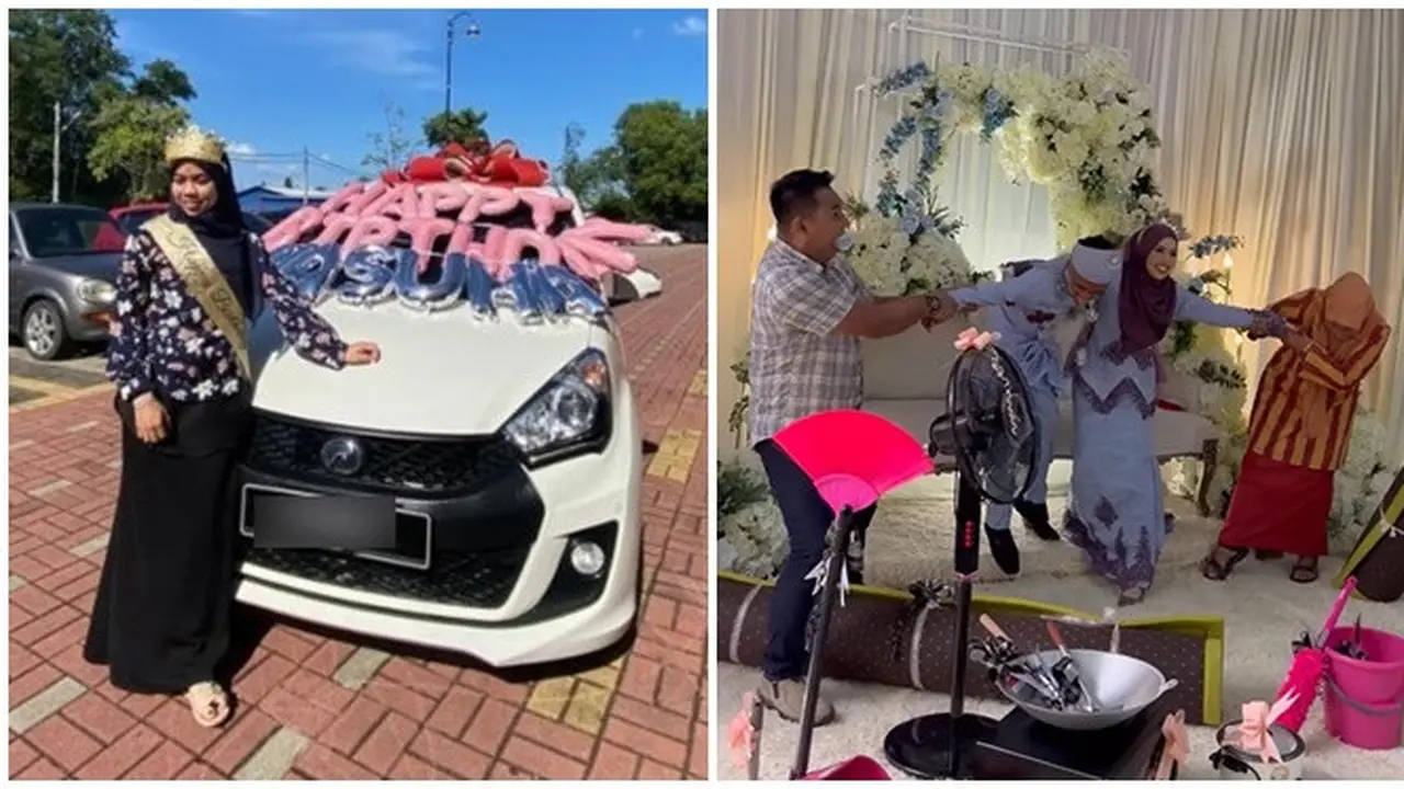 Viral Pasangan Pengantin Dapat Hadiah Mobil dan Perabotan dari Rekan Kerjanya