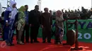 Ibu Negara Hj. Mufidah Jusuf Kalla resmi membuka kegiatan Muhammadiyah Expo 2015 di Pelataran Timur Silang Monas Jakarta, Kamis (28/5/2015). Kegiatan tersebut merupakan rangkaian kegiatan pendukung Muktamar Muhammadiyah ke-47 (Liputan6.com/Johan Tallo)