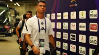 Cristiano Ronaldo jelang pertandingan Al Nassr di Piala Super Arab Saudi, Sabtu (23-8-2025). (Dok. X @AlNassrFC_EN)