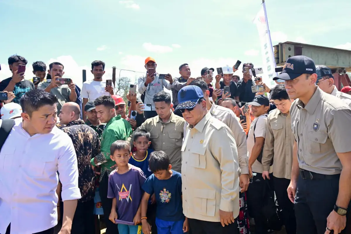 Presiden Prabowo Subianto di Kabupaten Tapanuli Selatan, Sumatra Utara  (Biropers)