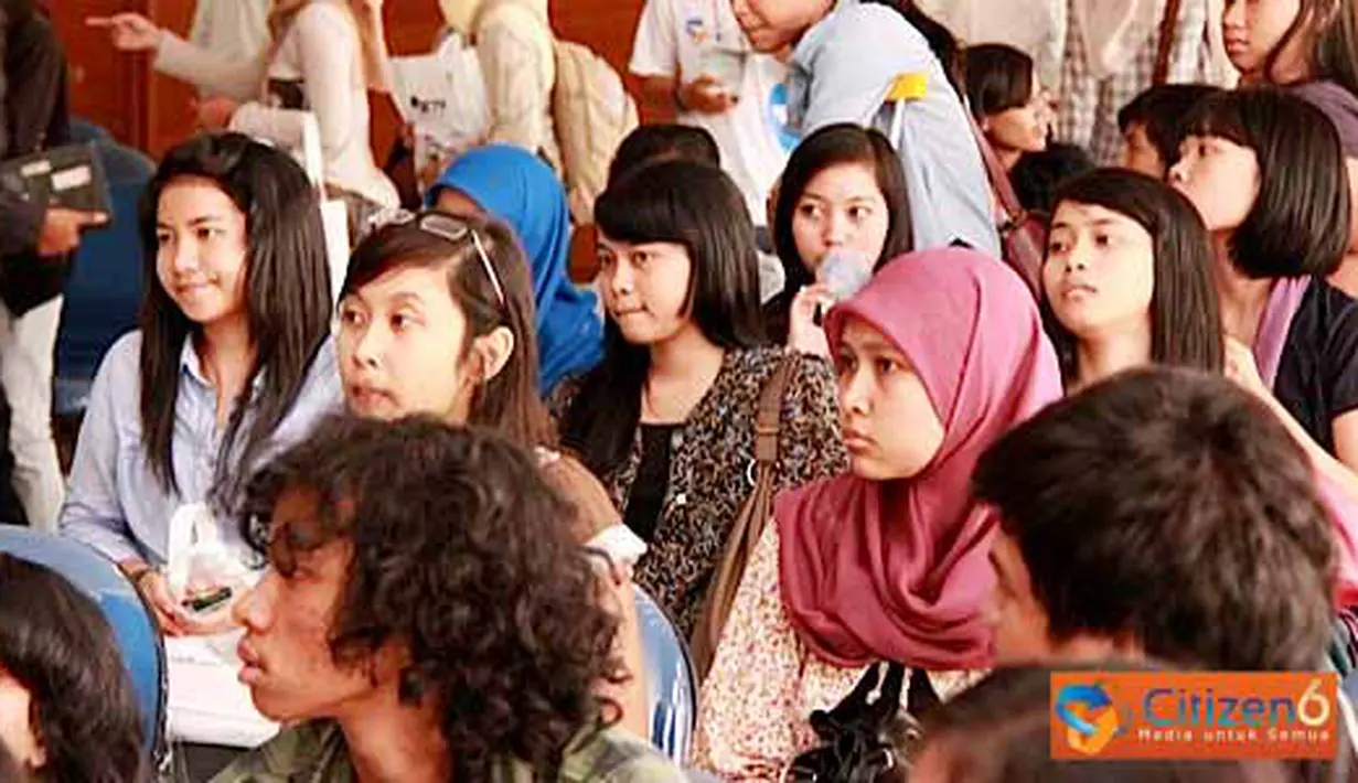 Citizen6, Semarang: Peserta workshop citizen jurnalism di Universitas Diponogoro, Semarang. (Pengirim: Ady Permadi)