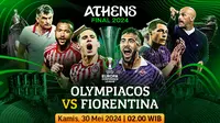 Link Live Streaming Final Conference League: Olympiacos vs Fiorentina di Vidio, 30 Mei 2024. (Sumber: dok. Vidio.com)