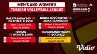 Live Streaming Men’s and Women’s Turkish Volleyball League 2022/23 di Vidio 6-9 Januari 2023