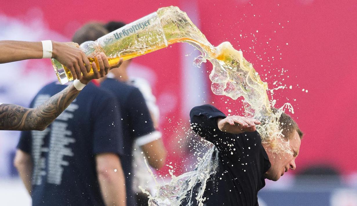 Untuk selanjutnya, Rangnick akan menjalani peran sebagai konsultan selama dua tahun di Manchester United. (AFP/Robert Michael)