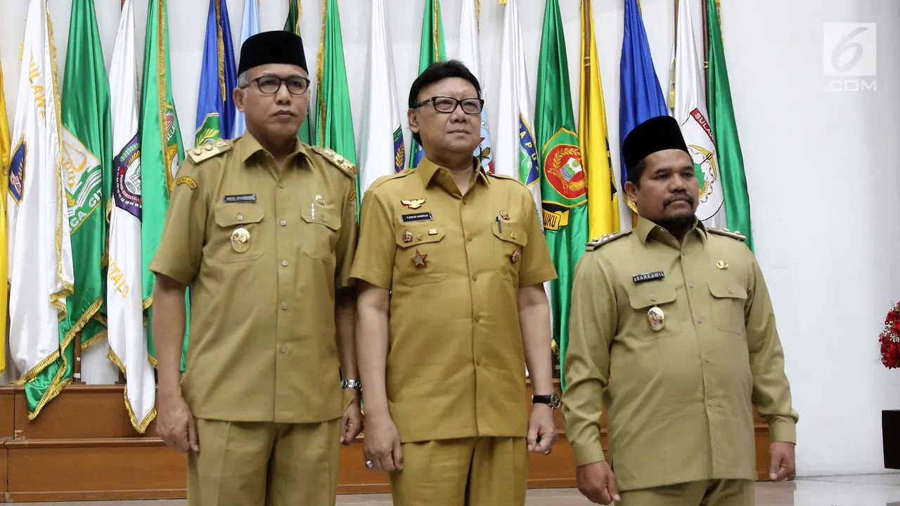 Menteri Dalam Negeri Lantik Plt Gubernur Aceh dan Bupati Bener Meriah
