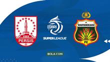 Cover prediksi Persis Solo versus Bhayangkara FC di BRI Super League musim ini. (Bola.com/Gemini)