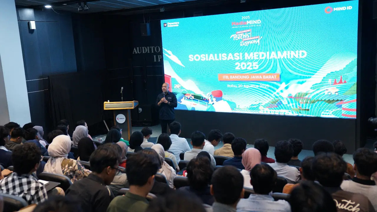 PT Mineral Industri Indonesia (Persero) atau MIND ID menggelar sosialisasi pertama MediaMIND 2025 di Institut Teknologi Bandung (ITB) di Bandung pada Rabu 20 Agustus 2025.