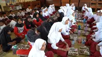 Peringati Hari Kartini, MBG di SDN 2 Barukan Disajikan Prasmanan: Ada Susu Hingga Kelengkeng