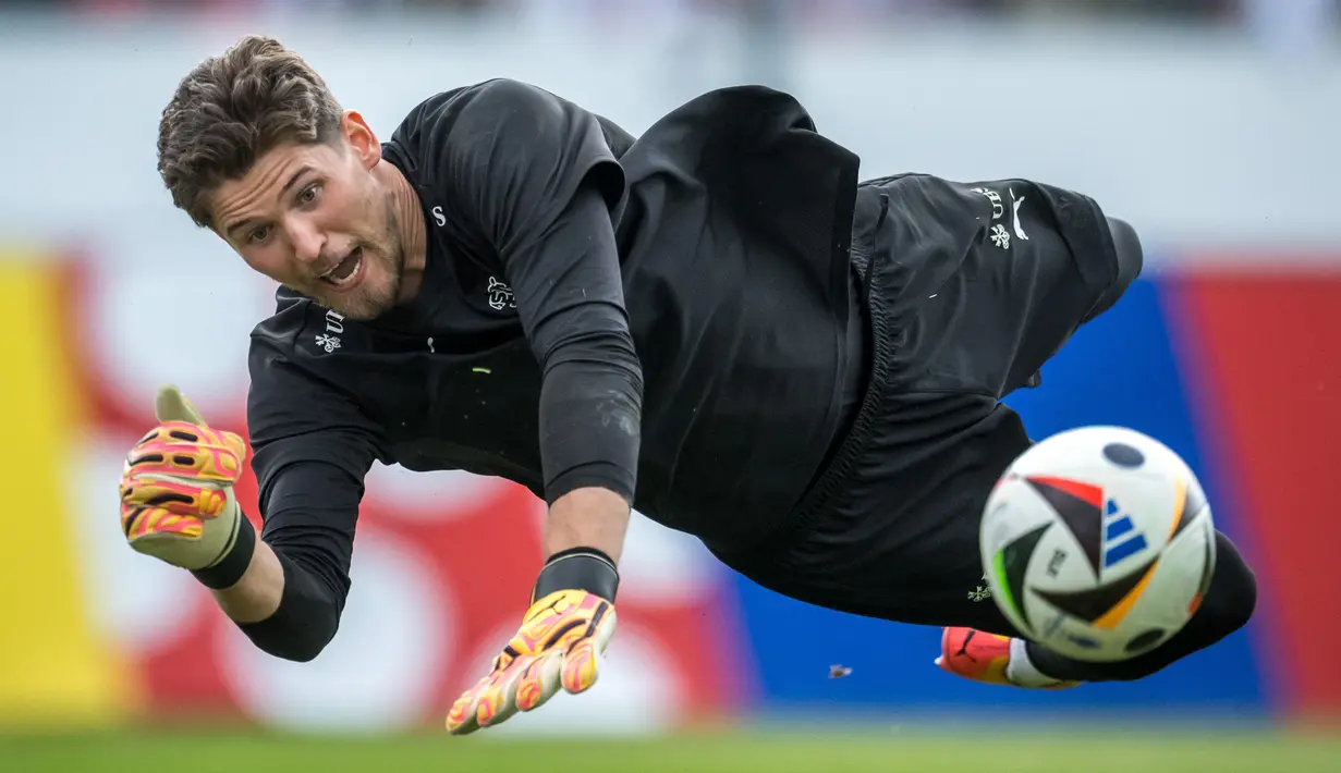 Dari daftar tersebut, mayoritas pemain Swiss tercatat sebagai pemain untuk klub Bundesliga. (Fabrice COFFRINI / AFP)