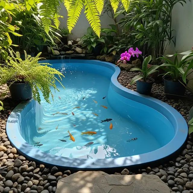 6 Desain Kolam Ikan dari Bak Fiber untuk Anak Belajar Pelihara Ikan, Aman dan Menyenangkan