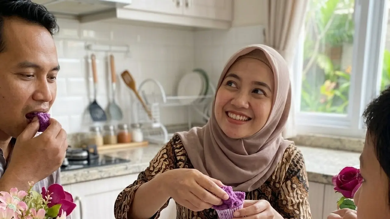 Bolu kukus ubi ungu