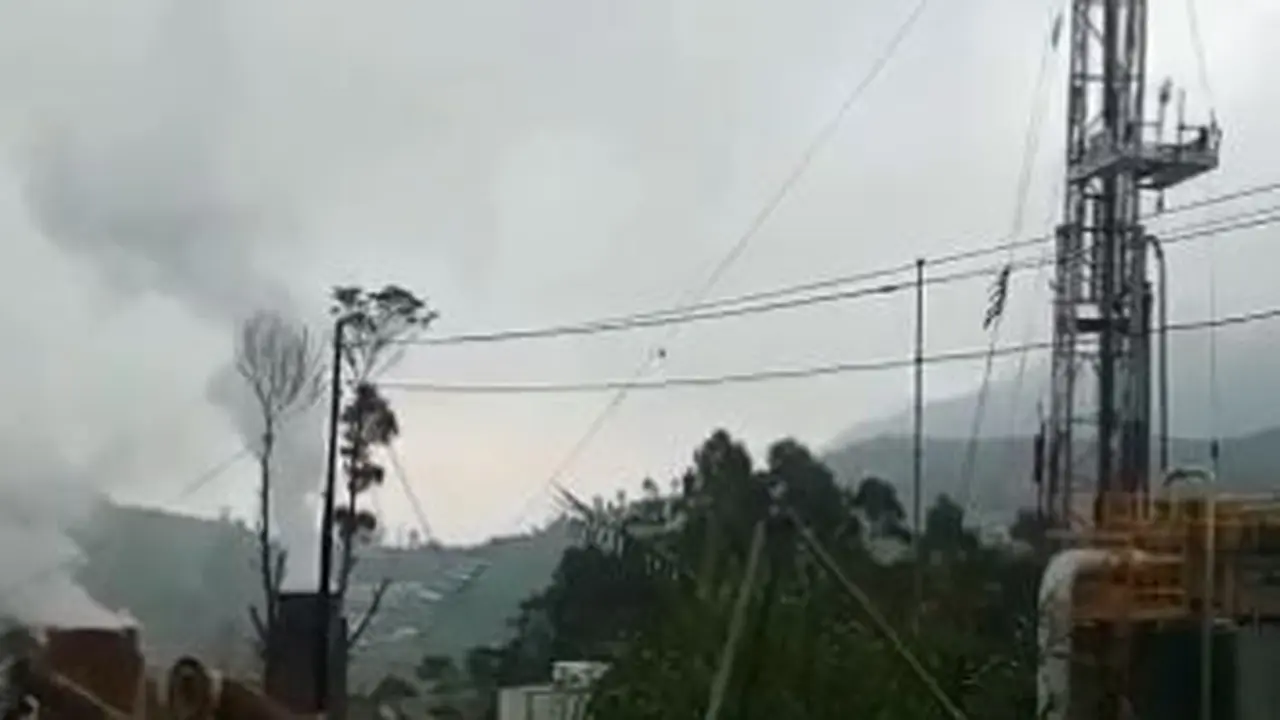 Pengeboran sumur panas bumi Geo Dipa, Dieng, Banjarnegara. (Foto: Istimewa/tangkapan layar video)