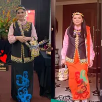 Annisa Pohan dan Yanti Airlangga Dibalut Busana hingga Aksesori khas Dayak. [Instagram]