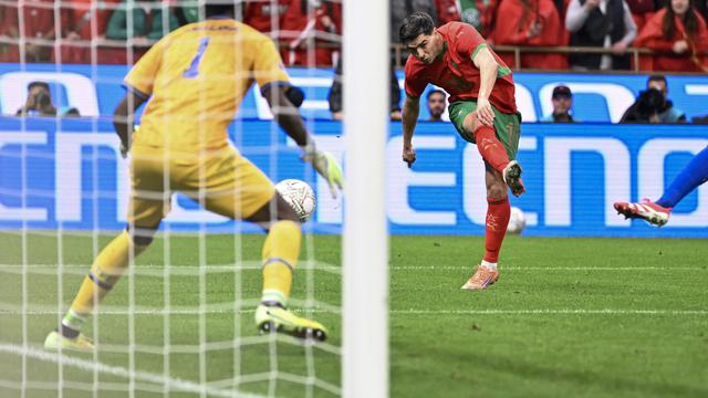 Pemain Timnas Maroko, Brahim Diaz (Kanan)