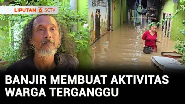 VIDEO: Sungai Ciliwung Meluap, Permukiman Warga Kebanjiran
