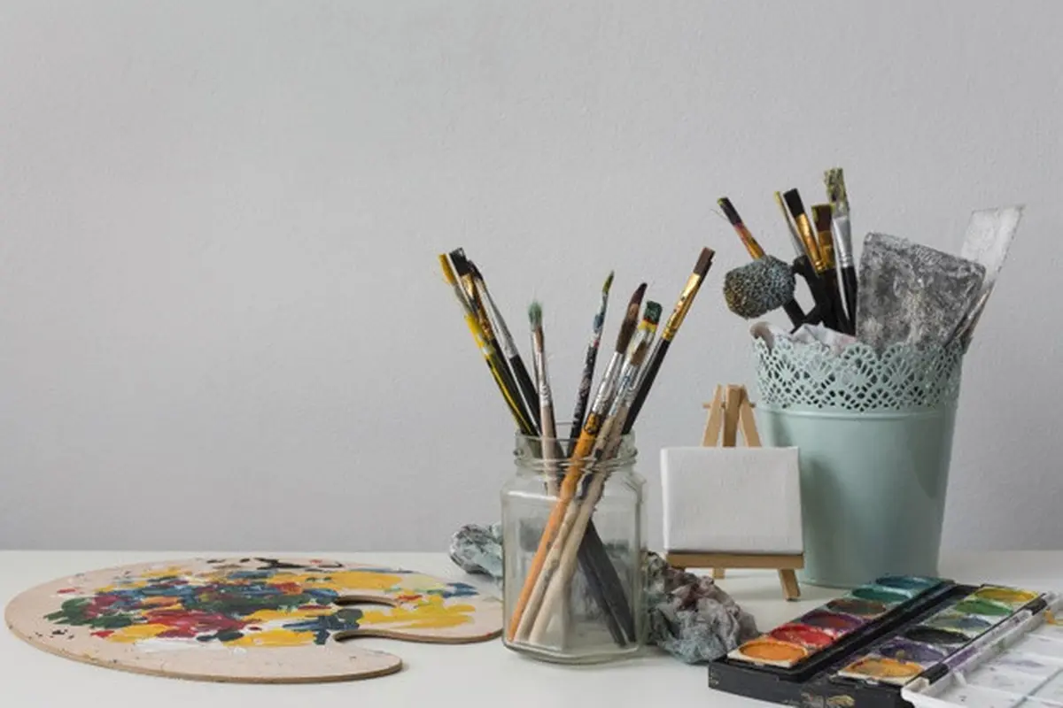 Ilustrasi seni grafis, kuas, tinta, melukis