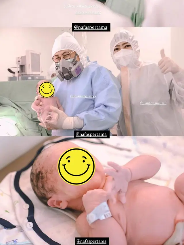 Momen Persalinan Anak Kedua Momo Geisha. (Sumber: Instagram/nafaspertama)
