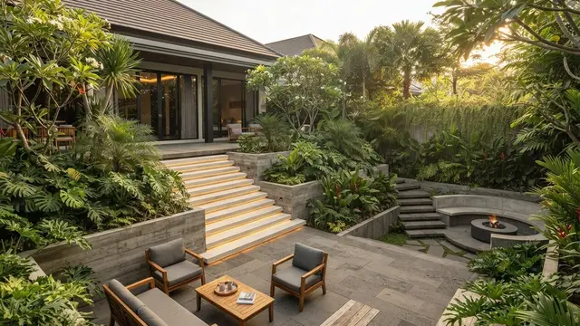 Model Sunken Garden yang Sedang Naik Daun di Pinterest