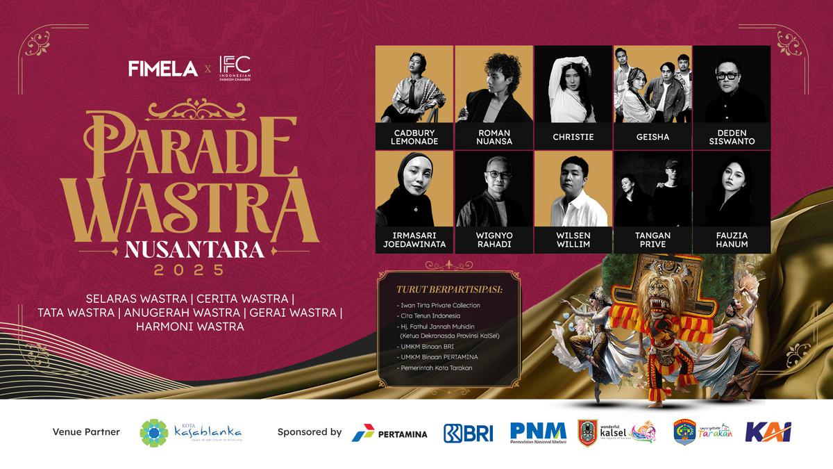 Rundown Lengkap Parade Wastra Nusantara 2025: Fashion Show, Talkshow, hingga Acara Musik