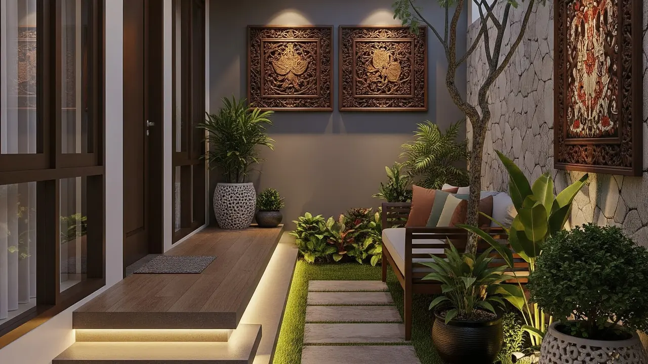 Ide Teras Rumah Cluster Sempit tapi Tetap Elegan dan Rapi