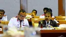 Roy menjelaskan laporan realisasi anggaran tahun anggaran 2012 dan anggaran tahun 2013 mengalami peningkatan secara persentase, Jakarta, Senin (25/8/2014) (Liputan6.cm/Andrian M Tunay)
