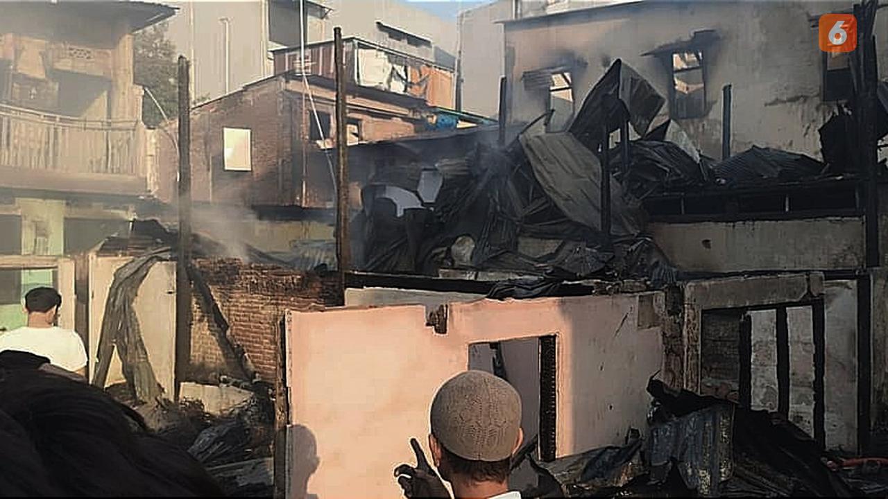 Kondisi pasca kebakaran di Jalan Laiya (Liputan6.com/Istimewa)