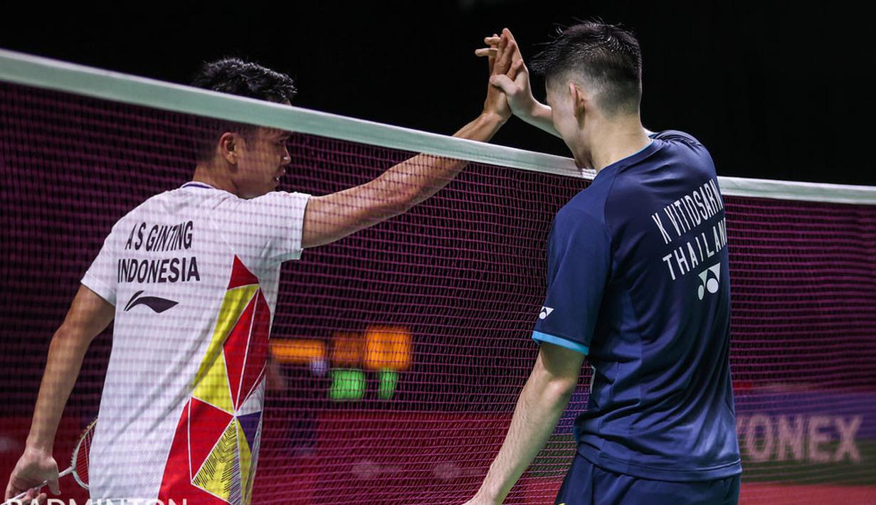 Anthony Sinisuka Ginting yang sempat menang di gim pertama, dengan skor ketat, 21-19 akhirnya harus menelan kekalahan pada Gim kedua dan ketiga, ia menyerah dengan skor 21-14, 21-13. (Badminton Photo/Erika Sawauchi)